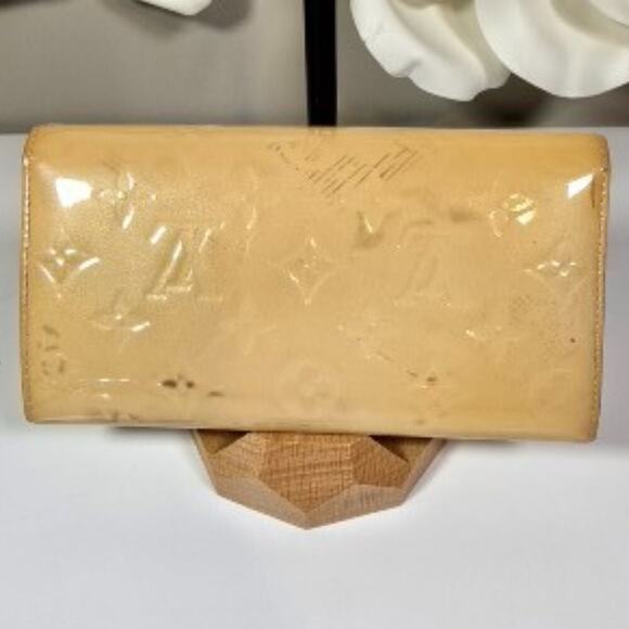 Louis Vuitton Vernis Sarah Patent Leather Long Wallet Gold Rehab - Picture 2 of 5